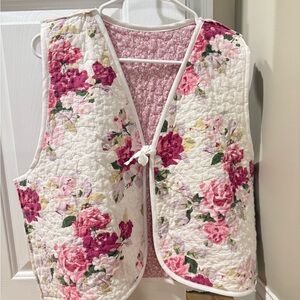 Floral Quilted Vest
